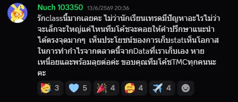 ผลลัพธ์จริงจากนักเรียน TMC 7